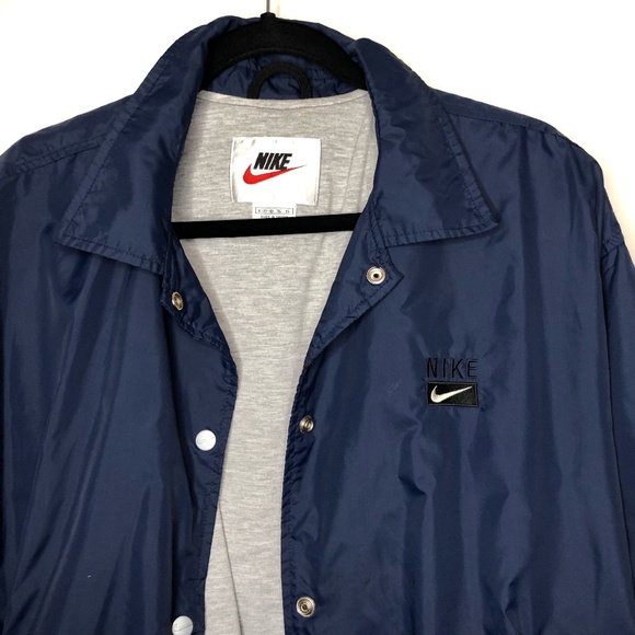 Vintage Nike Button Down Windbreaker Jacket Medium - Picture 2 of 5